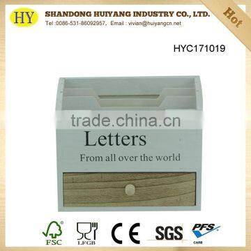 Cheap Desktop Organizer Wooden Box With Drawers photo-2