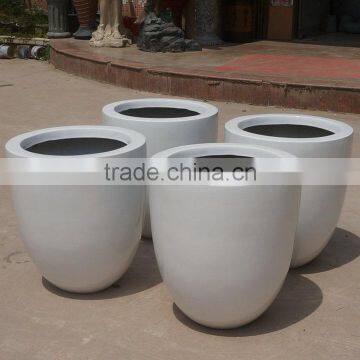 Fiber glass garden flowerpot