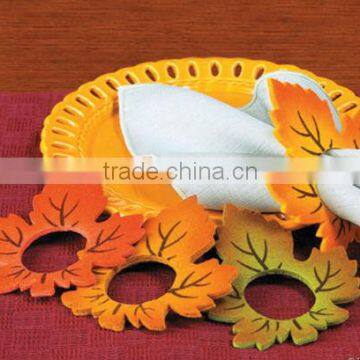  express best high quality home decoration new products custom fabric felt crown shaped napkin ring made in china