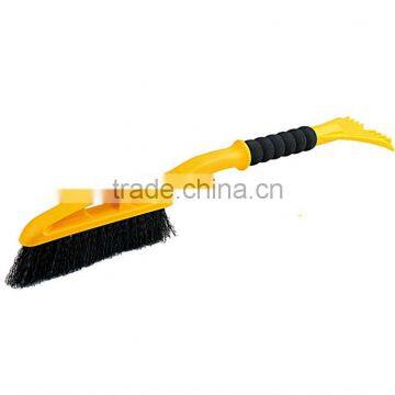 car clean plastic snow brush ice scraper with brush (RSCW-63)