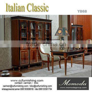 YB68 European Style Leather Sofa,solid Wood Carving Antique Genuine Leather Sofa,living Room Leather Sofa photo-4