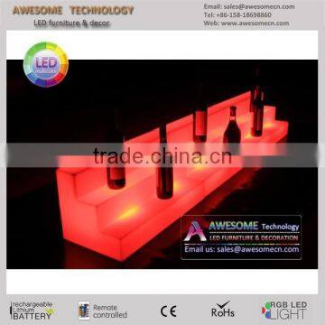 RGB color change LED acrylic display racks for sales