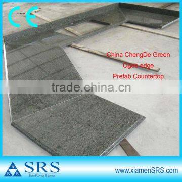 Prefab china green solid surface countertop