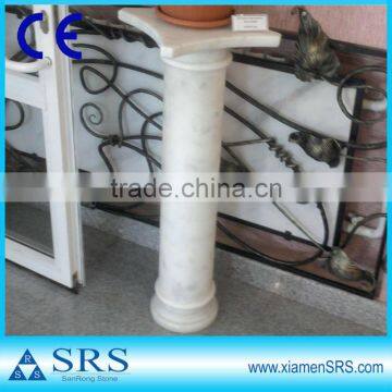 White marble column design home decoration