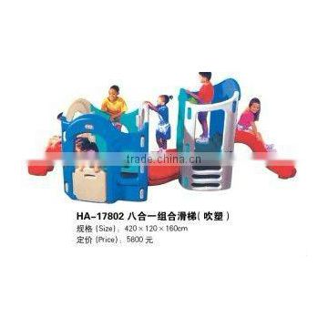 INDOOR SLIDE- CHILDREN INDOOR PLASTIC SLIDE modern playroom image (HA-17802)