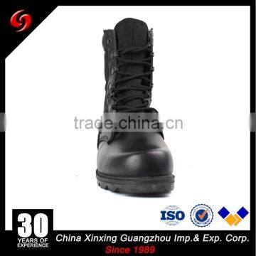 Genuine Leather Waterproof Polyester Oxford Combat Jungle Military Boots photo-2