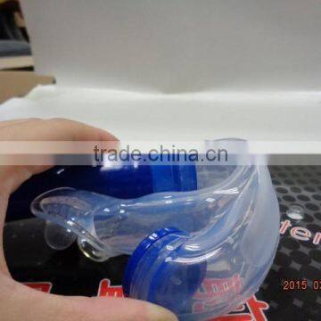 Professional Bendable Silicone Blue Swimming Frontal Snorkel for Adult, US Patened(SK-300) photo-3