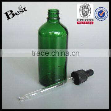 Shanghai Best Manufacturer Oil Glass Bottle 10ml 15ml 30ml 50ml Green Oil Glass Bottle With White Dropper photo-6