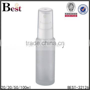 China Hot Products Frosted 30ml Glass Bottle White pp Pump for Cosmetic Lotion Wholeseale photo-3