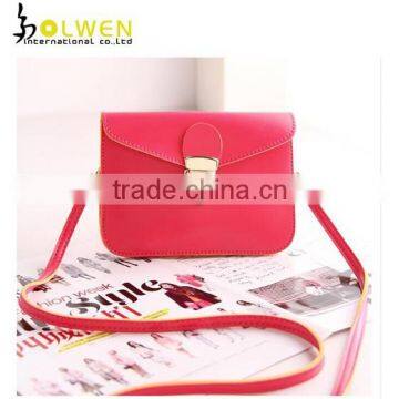Colorful Leather Shoulder Phone Bag for Women
