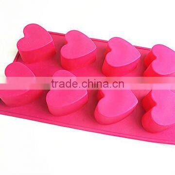 10114 8 Pcs Hearts Shape Silicone Cake Mold photo-4
