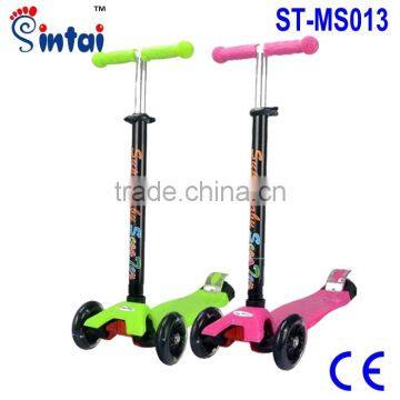 3 Wheels 3Style Mini T-Bar Scooters Tilt Kick Scooter with LED Wheels