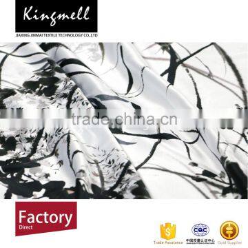 2016 coustomized white silk fabric hand painted
