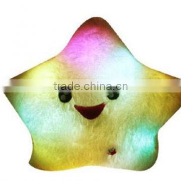 Colorful bright star led light pillow