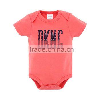 Best Selling Baby Clothes Summer 100%Cotton Short Sleeves With Prints Newborn Infant Baby Bodysuits photo-3