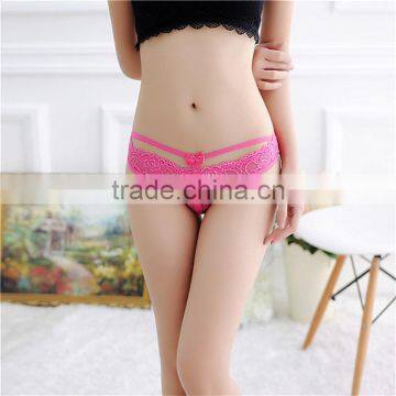 Stock New Women Lace Sey Panties Knickers Bikini Lingerie Underwear Hollow Flower Lover Rose Thongs Underwear Women Briefs Girls photo-3