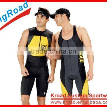 high quality one piece tri suits with sublimation printing, quick dry lycra material for mens tri suit