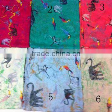 Fashion Chiffon Print Swallow Bird Designer Scarf photo-3