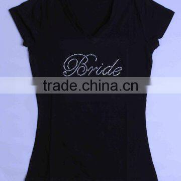 Junior Bridesmaid Rhinestone Tank/Customized Rhinestone Women Tank Tops photo-6