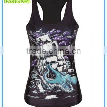 Custom stringer tank top for women