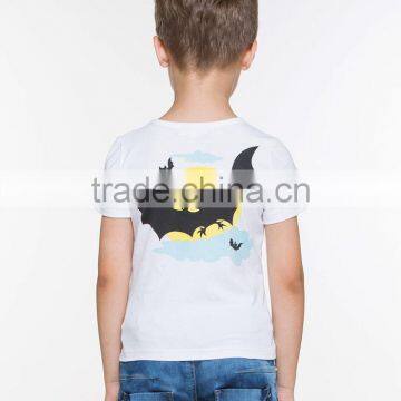 Fashionable Cute Bat Printed Boy's T-shirt photo-3