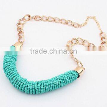 zm33436a fashion jewelry 2017 women colorful beads choker necklace