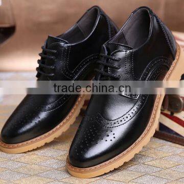 zm35378a New model men leather shoe fashion breathable dress shoes