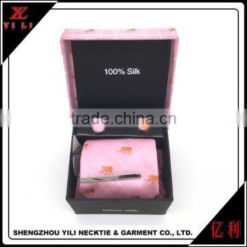 Fashion Design Pink Color Tie Gift Set for Men photo-2