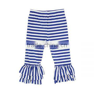Boutique Kids Clothing Wholesale Triple Ruffle Pants for Girls Chevron Ruffle Pants photo-3