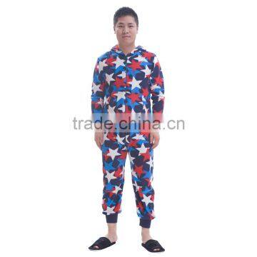 Man star prined fleece custom oneise