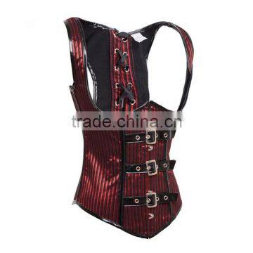 Instyles Steampunk Underbust Gothic Pattern Underbust Corset Vest photo-2
