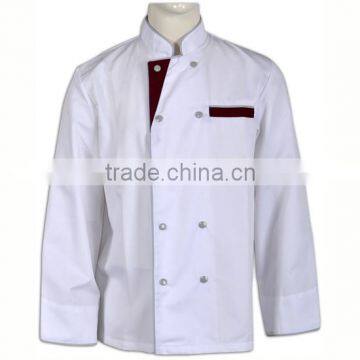 WRAP Audited Factories Restaurant Staff Uniforms Fitted Executive Chef Coats for Men photo-3