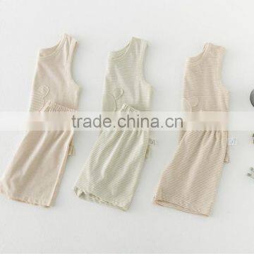Wholesale 100% Organic Cotton Baby Clothing Sets Baby Organic t Shirt and Short Pants Set Baby Boy Girl t Shirt photo-5