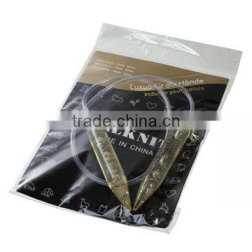 Wholesale Transparent Acylic Glitter 18mmx80cm Big Size Circular Knitting Needle photo-2