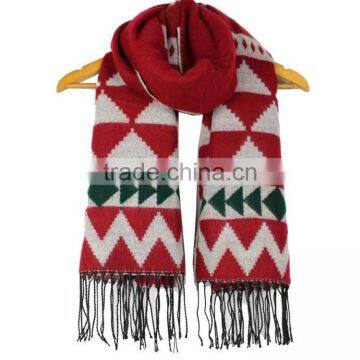 Women Geometric Winter Scarf Christmas Festival Scarf RL-245 photo-3