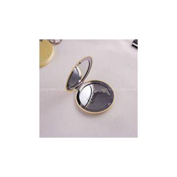 Small Compact Folding Round Metal Double Sides Cosmetic Mirror for Promotion Gift