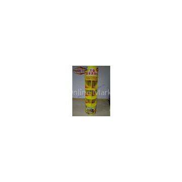 POP Cardboard Floor Display Stand , Quasi-bottle Shape Rack , 3 Tiers , 4C Offset Printing
