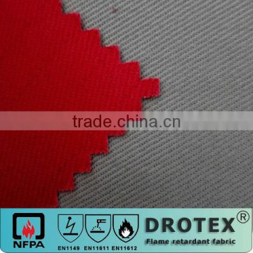 AATCC22 cvc Fireproof waterproof fabric textile for safety clothing