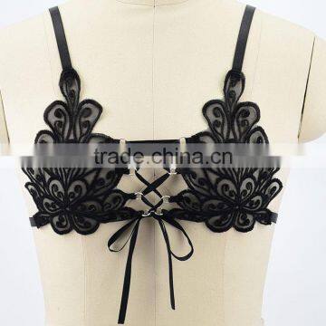 B31675A 2017 Korea style hot Women lace up bandage Bra