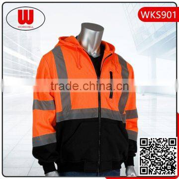 High Visibility two tone color hoody jacket