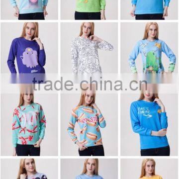 Wholesale Custom Bulk Fashion 3D Galaxy Hoddie Pullover Hoody Sweatshirt Digital Printing Sweater For Women