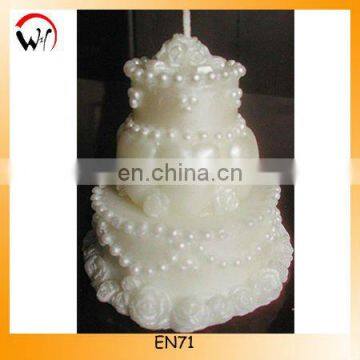 different shapes wedding cake candle