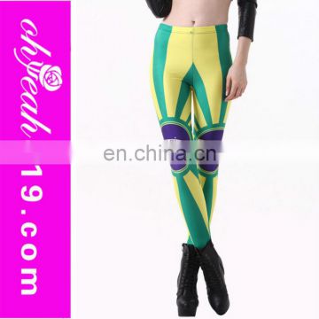 Two styles fashionable Brazil flag leggings galaxy