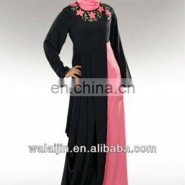 Elegant ladies crepe muslim party dress