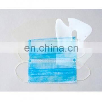 Blue Disposable surgical face mask with anti-fog visor