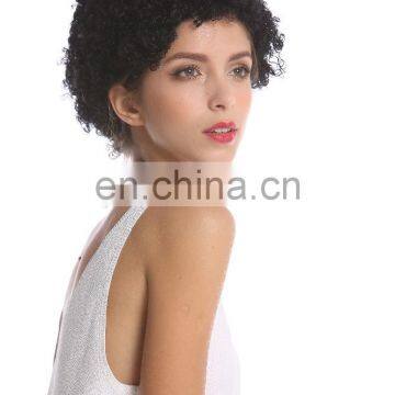 Short Curly Afro Party Wigs for Black Women P-W211 photo-6