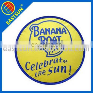 EASTSUN 2016 hot sale eco-friendly and foldable colorful printed promotional flying nylon frisbee for children and pet