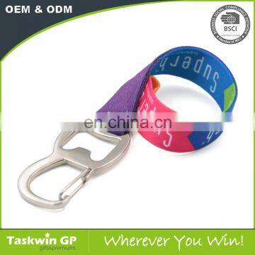 2017 new design lanyard with bright color , polyester lanyards with bottle opener