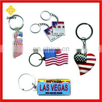 USA American Flag Ribbon Stars & Stripes Souvenir Keychain