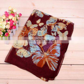 Wholesale Hot Sale Lady Fashion Printed Chiffon Scarf photo-5